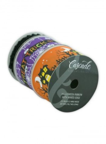 3-Piece Ribbon Spools Multicolour