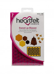 7-Piece Sweet As Honey Emboss Cut Dies Multicolour