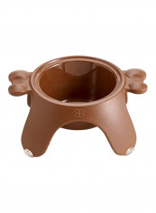 Yoga Raised Pet Bowl Brown L