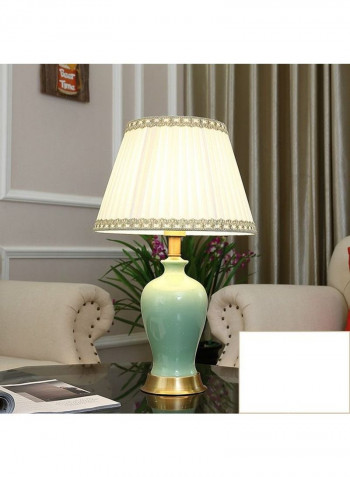 Ceramic Table Lamp Green/Golden