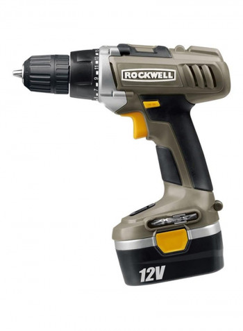 Cordless Heavy Duty Drill Driver Grey/Black/Yellow