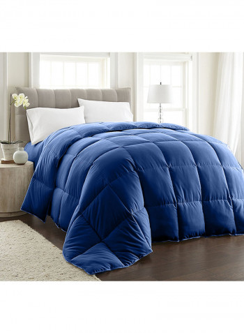 Egyptian Cotton Solid Comforter Navy Blue King