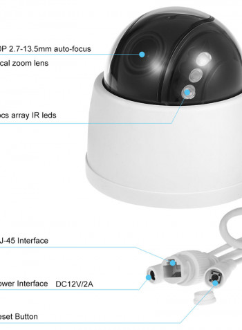 HD Wireless Wi-Fi Auto Focus Dome PTZ IP Camera
