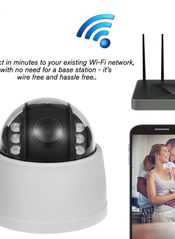 HD Wireless Wi-Fi Auto Focus Dome PTZ IP Camera
