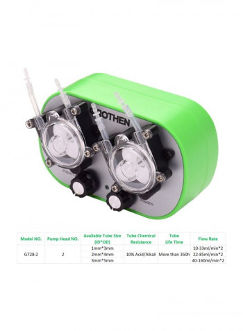 Peristaltic Liquid Pump أبيض/أسود/أخضر