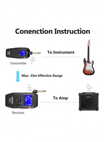 Guitar Transmitter And Receiver Set