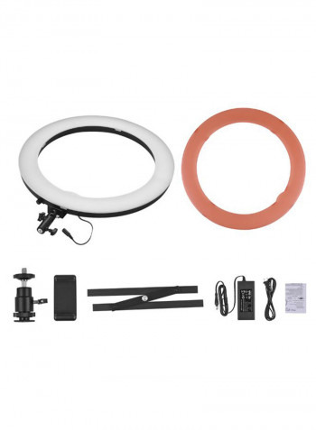 Dimmable Camera LED Photography Ring Light Black/White