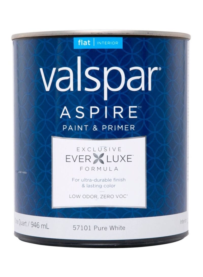 Aspire Interior Flat Paint White 946ml