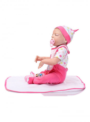 Reborn Baby Doll with Pink Outfit 43.3x15x24.5cm