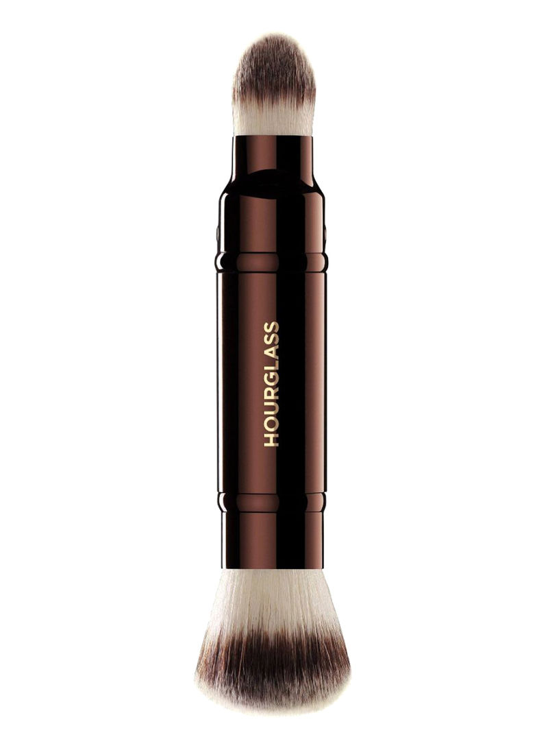 Retractable Double Ended Complexion Brush Brown