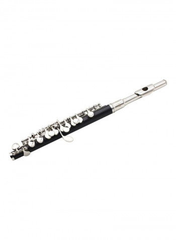 Piccolo Ottavino Half-size Flute Cupronickel Silver Plated C Key Tone with Polish Cloth Cleaning Stick Padded Box Case Screwdriver Musical Instruments