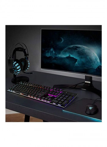 RGB Backlit Wired Gaming Keyboard