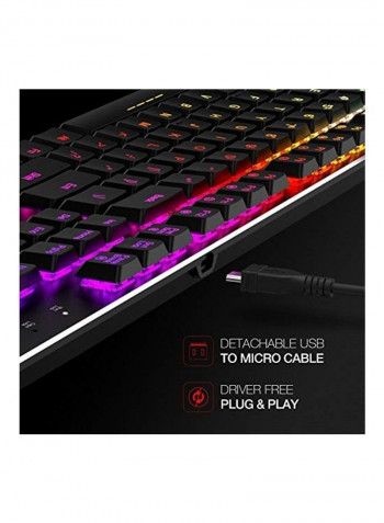 RGB Backlit Wired Gaming Keyboard