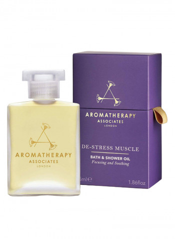 De-Stress Muscle Bath And Shower Oil 55ml