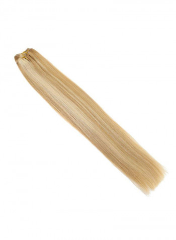 Brazilian Wefts Human Hair Extension 613 Bleach Blonde 16inch