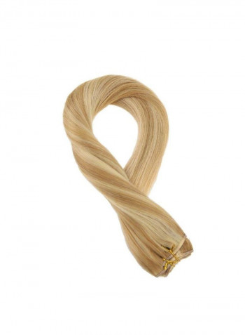 Brazilian Wefts Human Hair Extension 613 Bleach Blonde 16inch