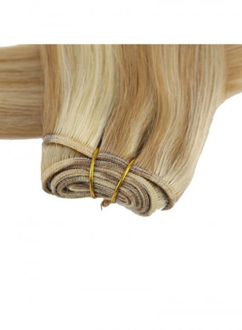 Brazilian Wefts Human Hair Extension 613 Bleach Blonde 16inch