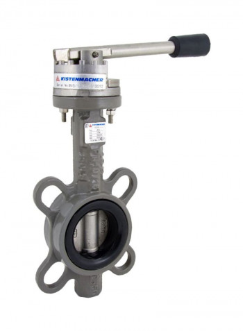 Butterfly Valve Dn 40 Lever For A150/Pn16/Pn10/10K Grey/Black 1.5inch