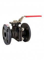 Carbon Steel Flanged End Ball Valve Black/Red/Silver 1.5inch