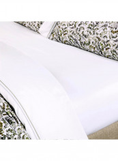 Lucille Flat Sheet Cotton White 240x270centimeter