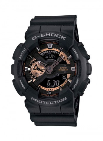 Men's Water Resistant Analog/Digital Watch GA110RG-1ADR