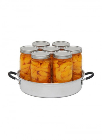 Aluminum Steam Canner Silver 7Quart