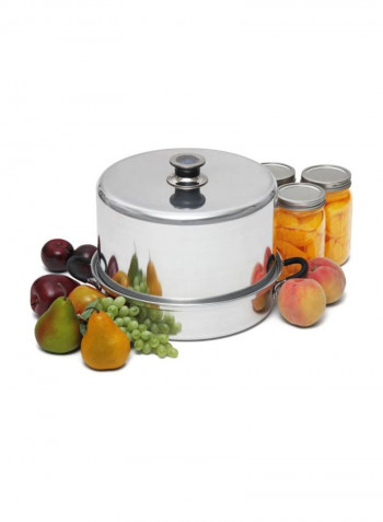 Aluminum Steam Canner Silver 7Quart