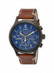 Men's Leather Chronograph Watch TW4B09000