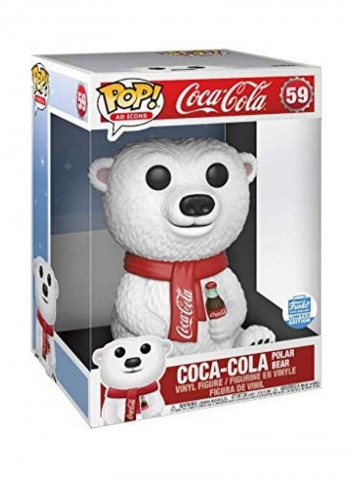 Coca Cola Polar Bear Vinyl Figure Limited Edition 9 x 13inch