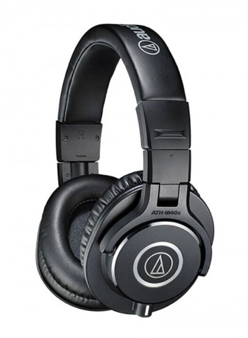 ATH-M40x Professional Foldable Over-Ear Headphones With Detachable Cables Black