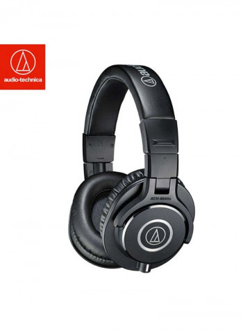 ATH-M40x Professional Foldable Over-Ear Headphones With Detachable Cables Black