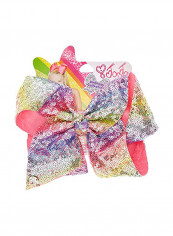 Large Rainbow Sequin Signature Hair Bow Multicolour