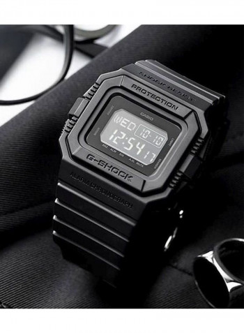 Men's Silicone Digital Wrist Watch DW-D5500BB-1DR