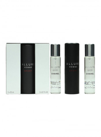 3-Piece Allure Homme Sport EDT Set 3x20ml