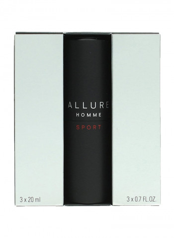 3-Piece Allure Homme Sport EDT Set 3x20ml