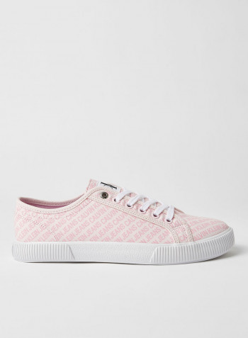 All-Over Logo Sneakers Pink
