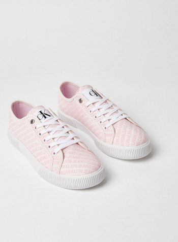All-Over Logo Sneakers Pink
