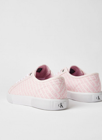 All-Over Logo Sneakers Pink