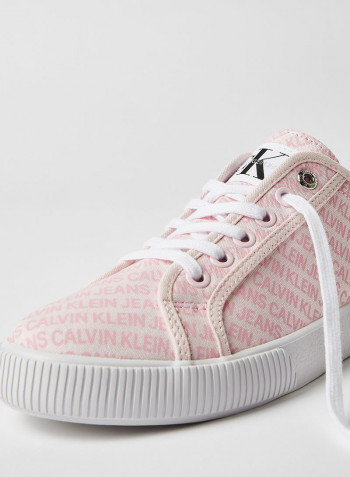 All-Over Logo Sneakers Pink