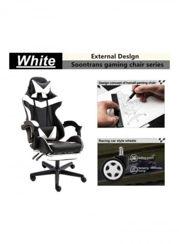 High Back Video Game Chair Black/White