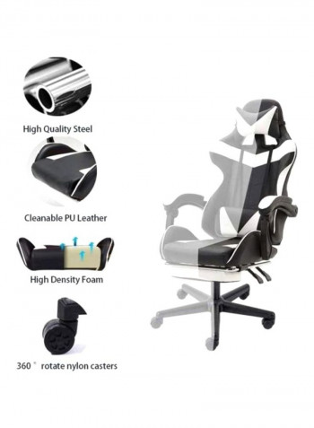 High Back Video Game Chair Black/White