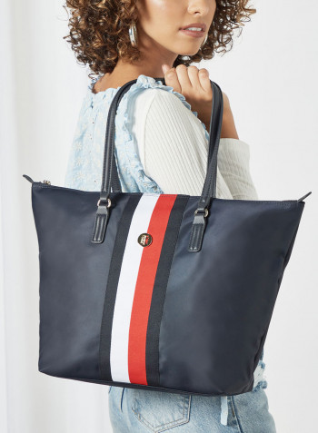 Monogram Shopper Bag Blue
