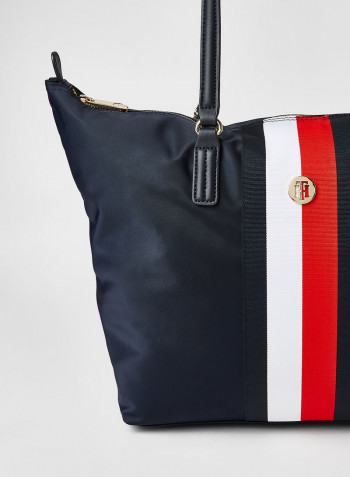 Monogram Shopper Bag Blue