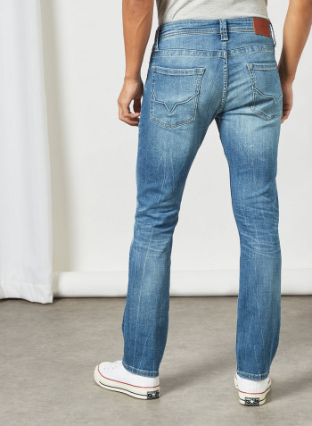 Straight Fit Jeans Light Blue