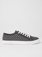 All-Over Logo Sneakers Black