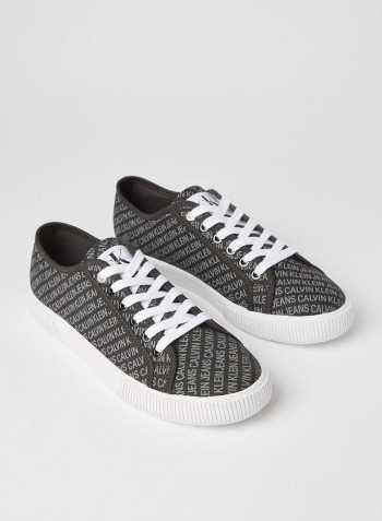 All-Over Logo Sneakers Black