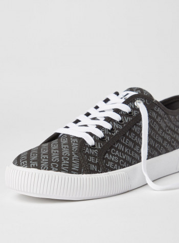 All-Over Logo Sneakers Black