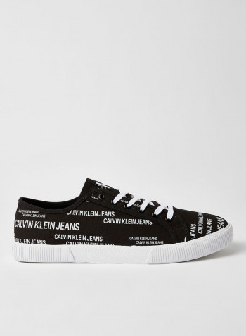 All-Over Logo Sneakers Black