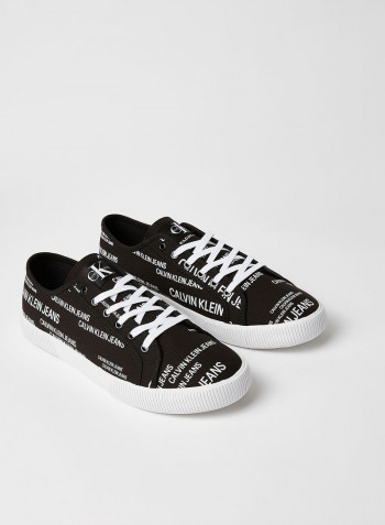 All-Over Logo Sneakers Black