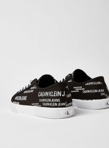 All-Over Logo Sneakers Black